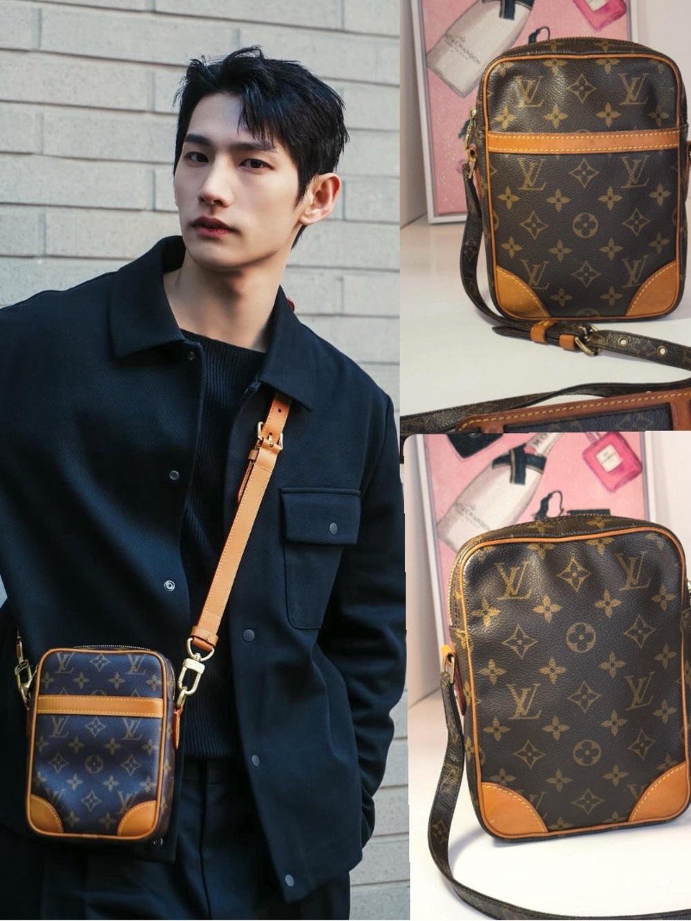 Louis Vuitton Monogram Danube Crossbody Bag Vintage 1999 💫